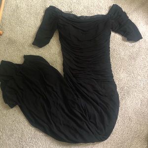 Badgley Mischka Ruched Gown